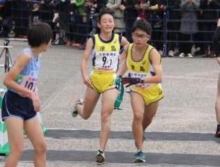 1区 石倉千さん　2区 尾頭樹音さん